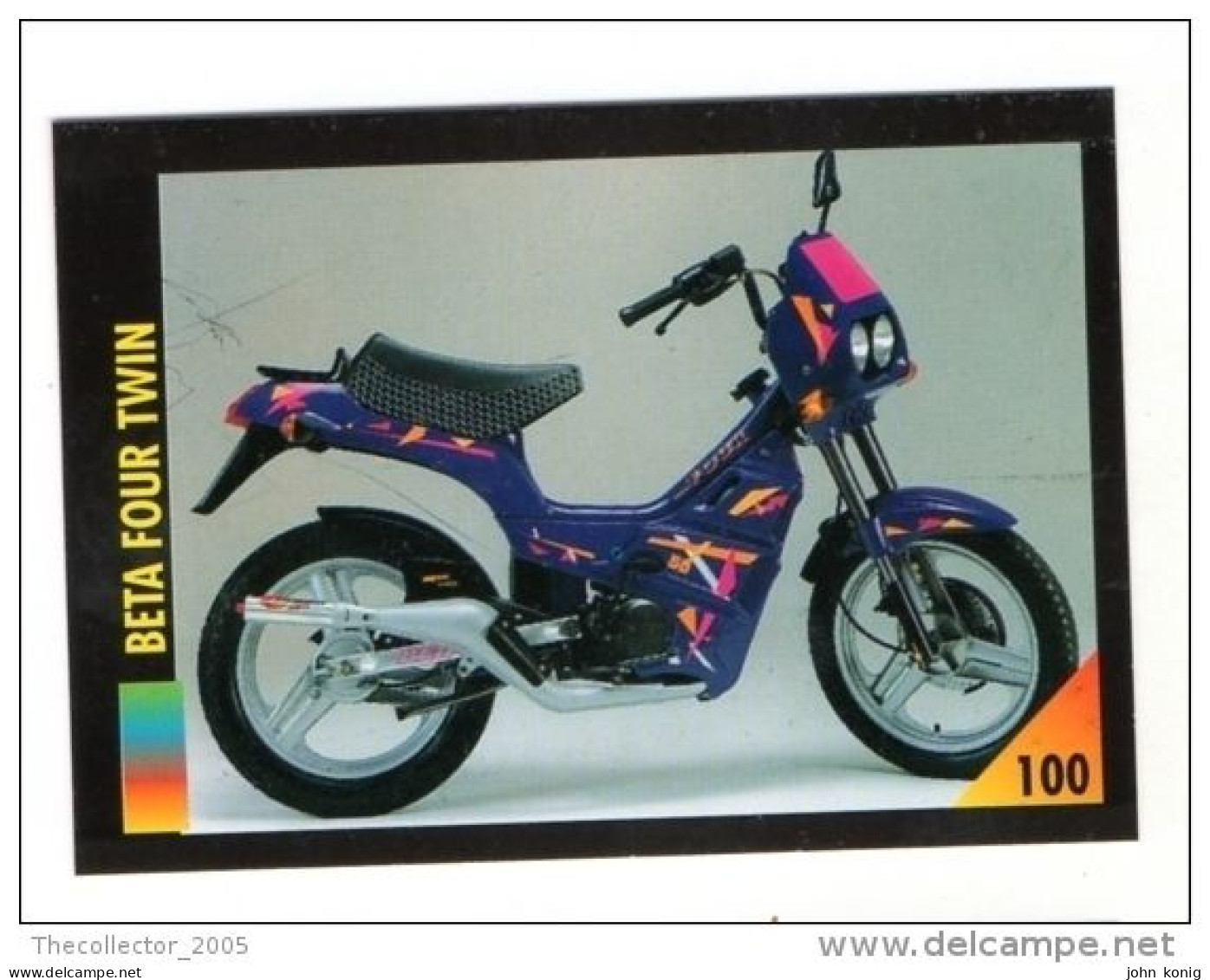 FIGURINA TRADING CARDS - LA MIA MOTO - MY MOTORBIKE - MASTERS EDIZIONI (1993) - BETA FOUR TWIN - Moteurs