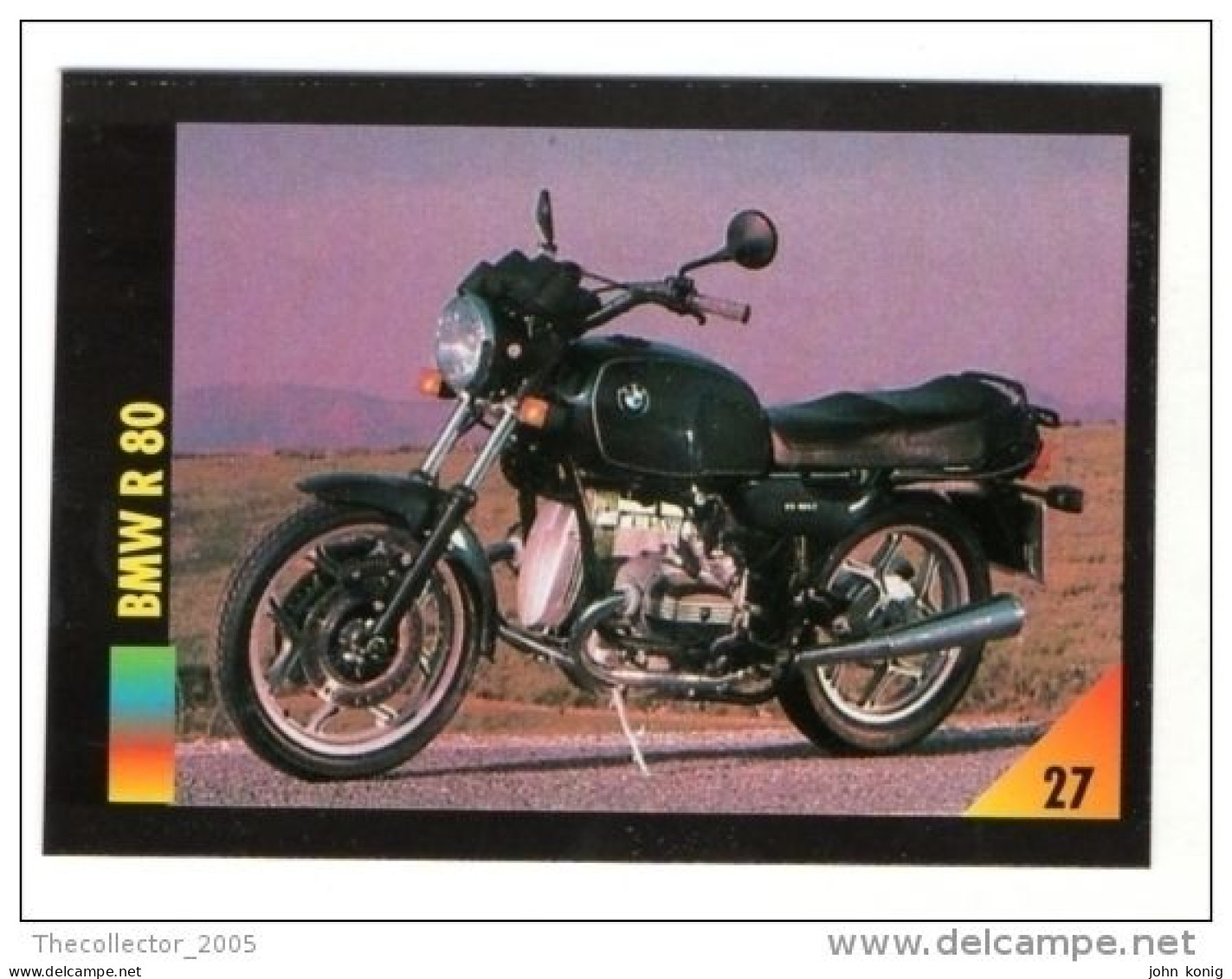 FIGURINA TRADING CARDS - LA MIA MOTO - MY MOTORBIKE - MASTERS EDIZIONI (1993) - BMW R80 - Auto & Verkehr