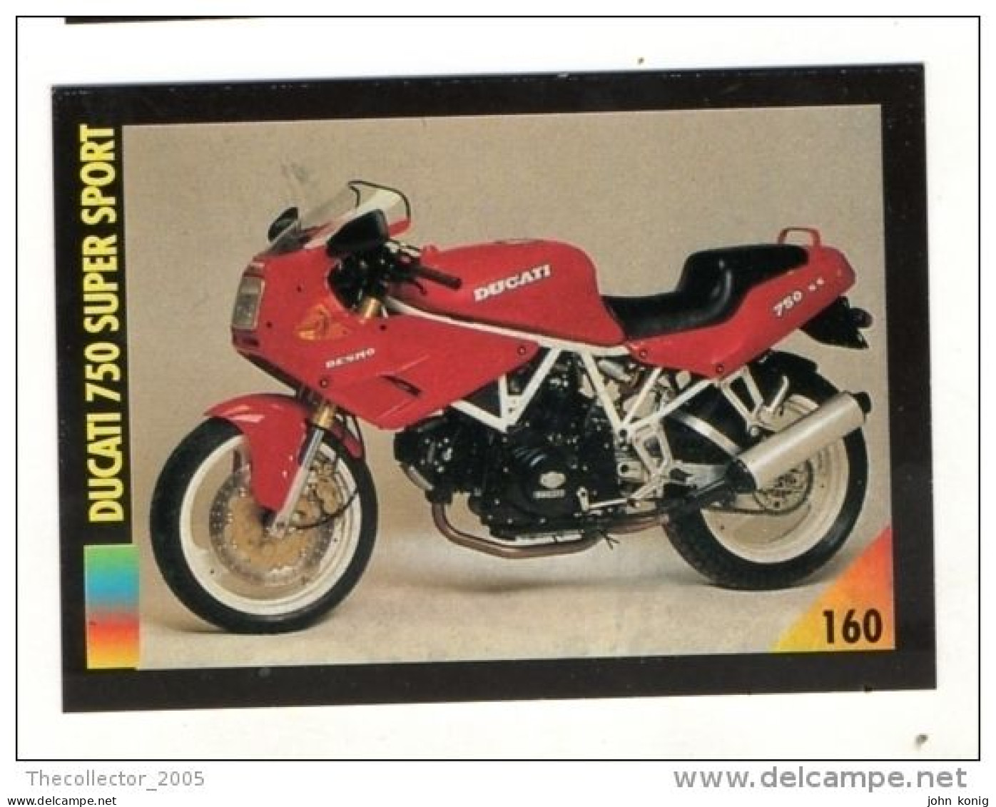 FIGURINA TRADING CARDS - LA MIA MOTO - MY MOTORBIKE - MASTERS EDIZIONI (1993) - DUCATI 750 SUPER SPORT - Auto & Verkehr