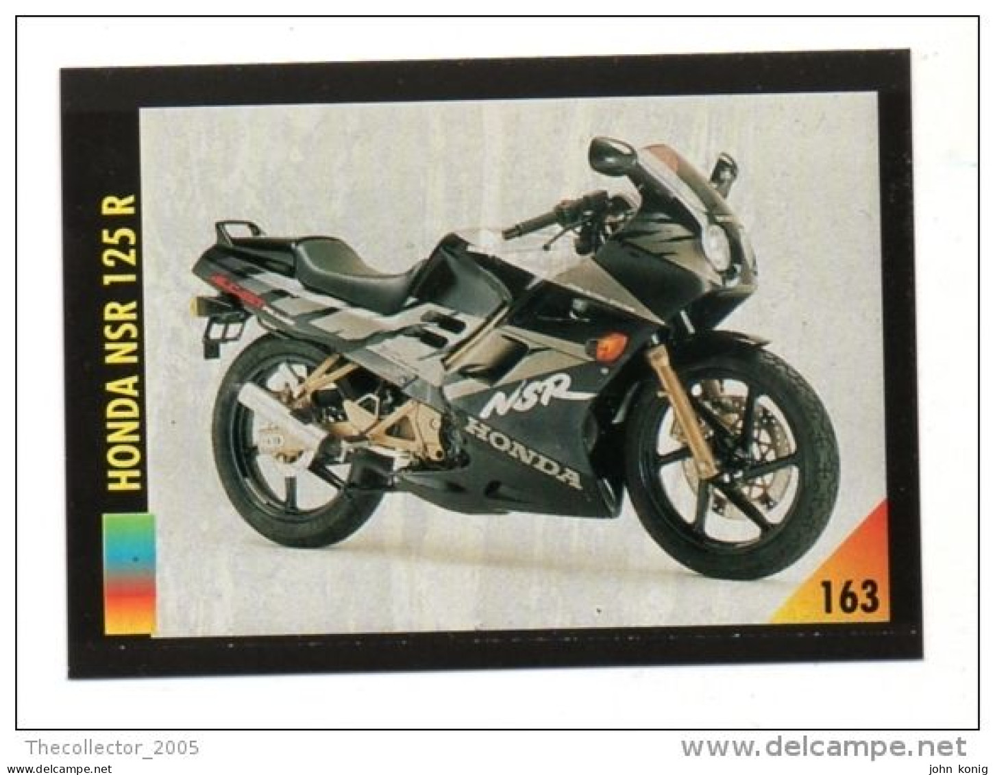 FIGURINA TRADING CARDS - LA MIA MOTO - MY MOTORBIKE - MASTERS EDIZIONI (1993) - HONDA NSR 125 R - Moteurs