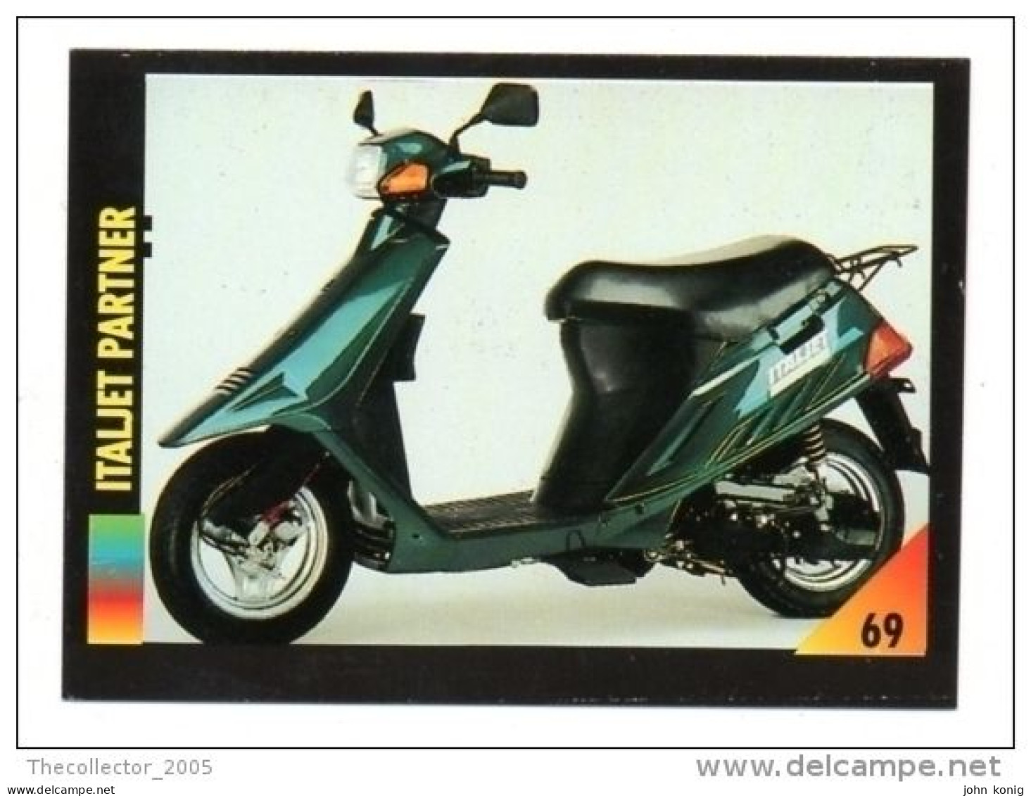 FIGURINA TRADING CARDS - LA MIA MOTO - MY MOTORBIKE - MASTERS EDIZIONI (1993) - ITALJET PARTNER - Motoren