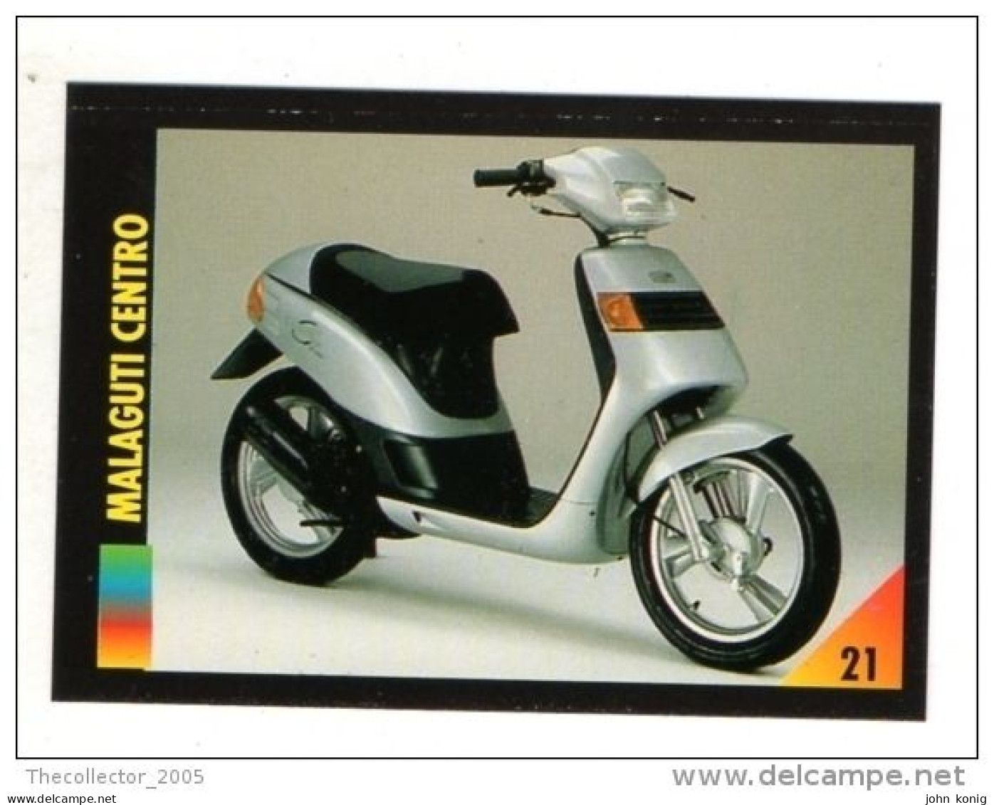 FIGURINA TRADING CARDS - LA MIA MOTO - MY MOTORBIKE - MASTERS EDIZIONI (1993) - MALAGUTI CENTRO - Auto & Verkehr