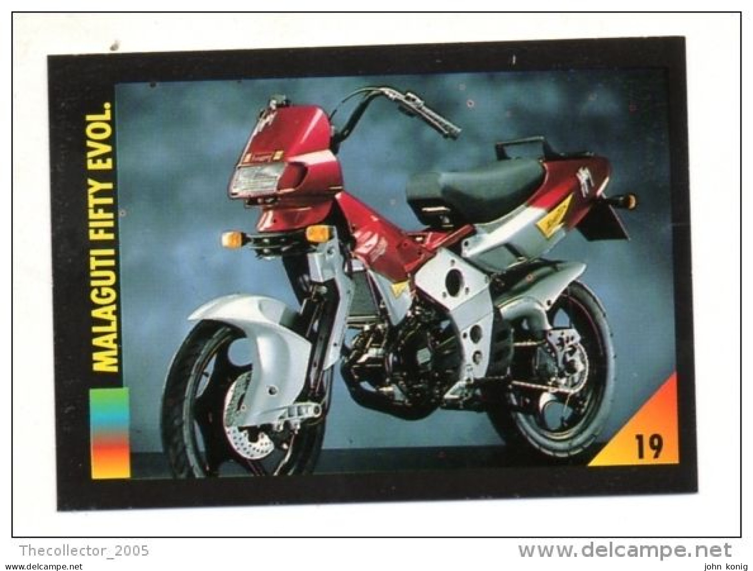 FIGURINA TRADING CARDS - LA MIA MOTO - MY MOTORBIKE - MASTERS EDIZIONI (1993) - MALAGUTI FIFTY EVOL. - Motoren