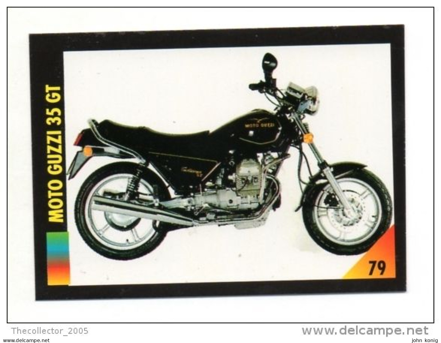 FIGURINA TRADING CARDS - LA MIA MOTO - MY MOTORBIKE - MASTERS EDIZIONI (1993) - MOTO GUZZI 35 GT - Moteurs