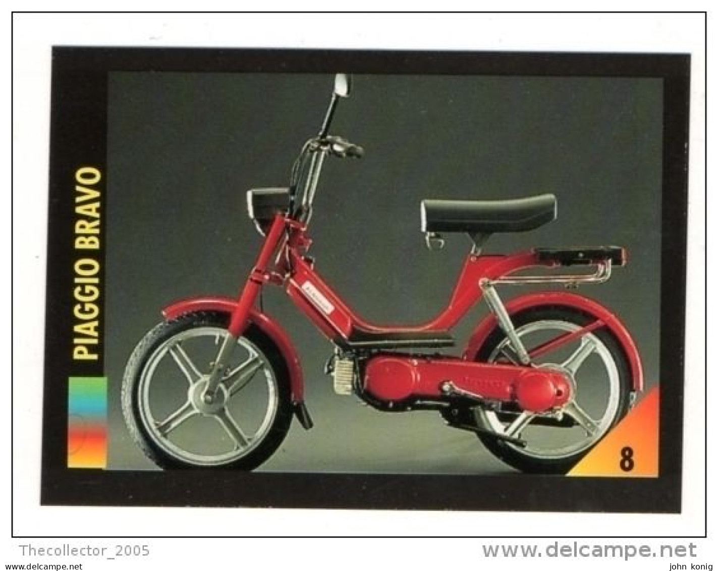 FIGURINA TRADING CARDS - LA MIA MOTO - MY MOTORBIKE - MASTERS EDIZIONI (1993) - PIAGGIO BRAVO - Auto & Verkehr