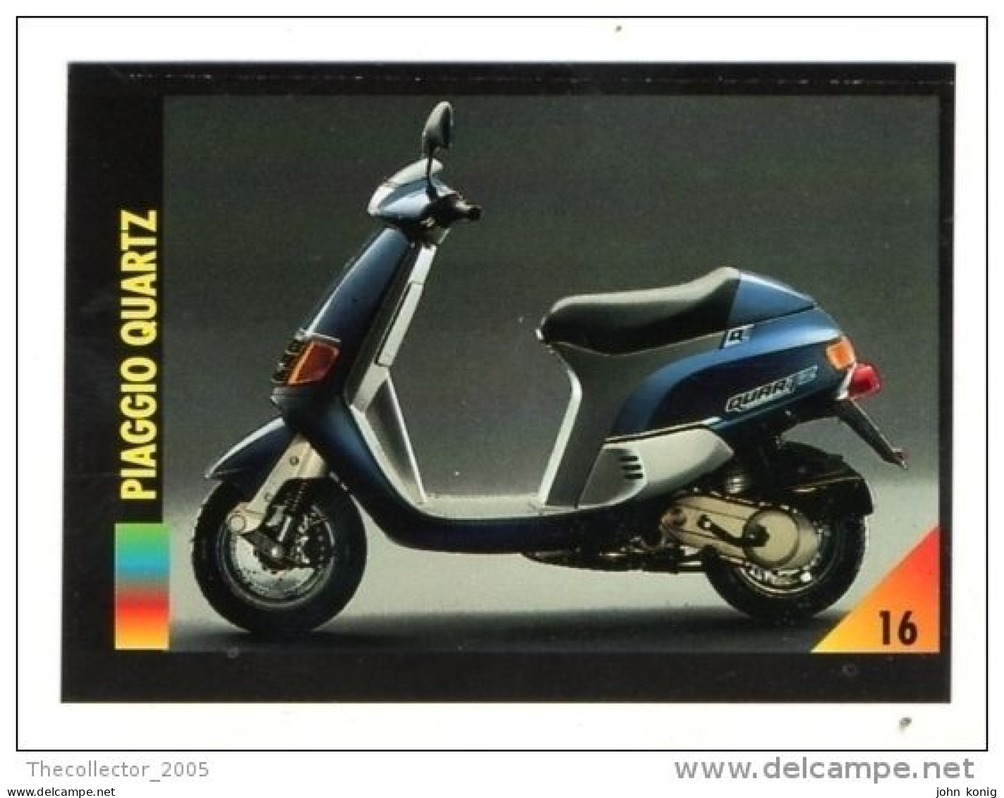 FIGURINA TRADING CARDS - LA MIA MOTO - MY MOTORBIKE - MASTERS EDIZIONI (1993) - PIAGGIO QUARTZ - Moteurs