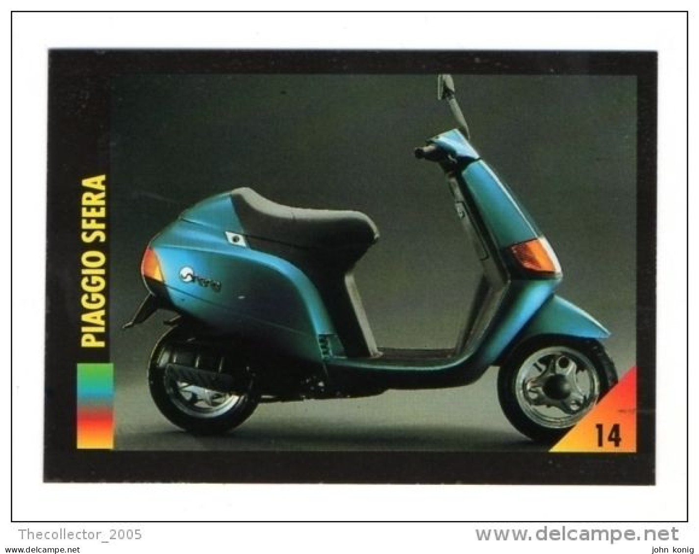 FIGURINA TRADING CARDS - LA MIA MOTO - MY MOTORBIKE - MASTERS EDIZIONI (1993) - PIAGGIO SFERA - Moteurs