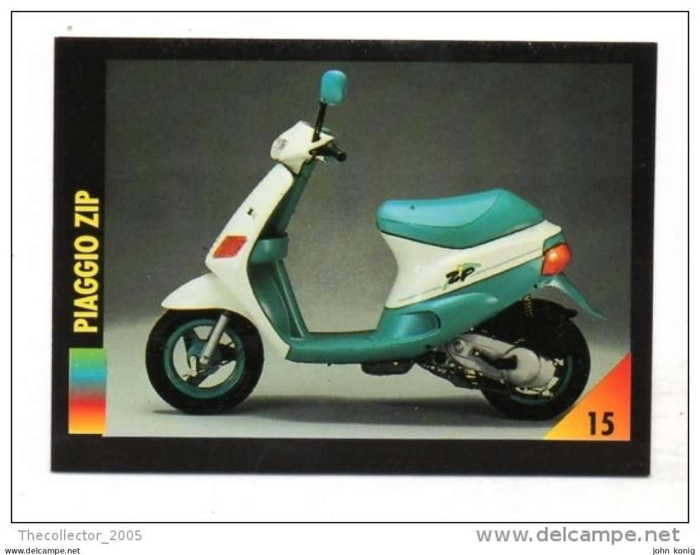 FIGURINA TRADING CARDS - LA MIA MOTO - MY MOTORBIKE - MASTERS EDIZIONI (1993) - PIAGGIO ZIP - Motores