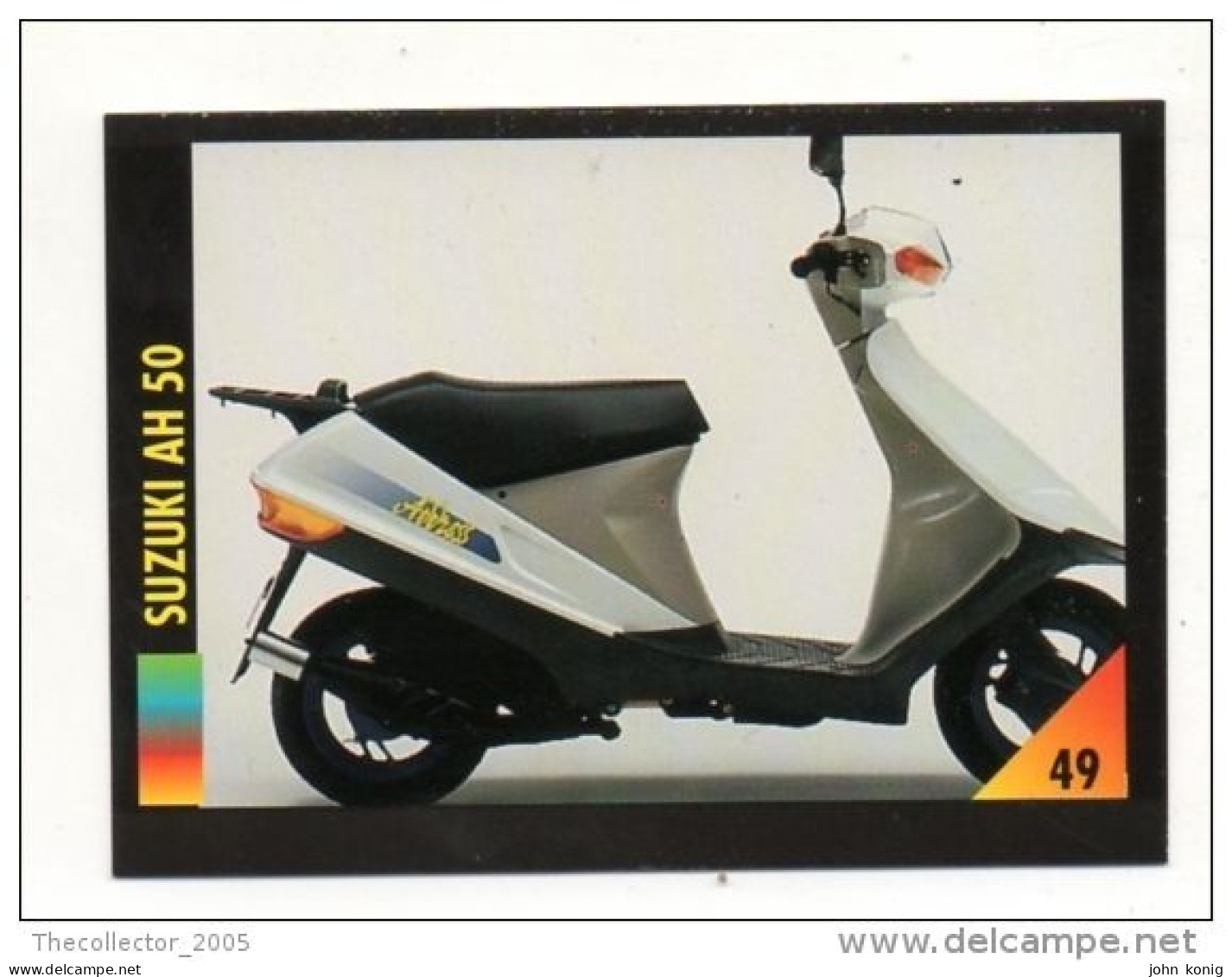 FIGURINA TRADING CARDS - LA MIA MOTO - MY MOTORBIKE - MASTERS EDIZIONI (1993) - SUZUKI AH 50 - Motores