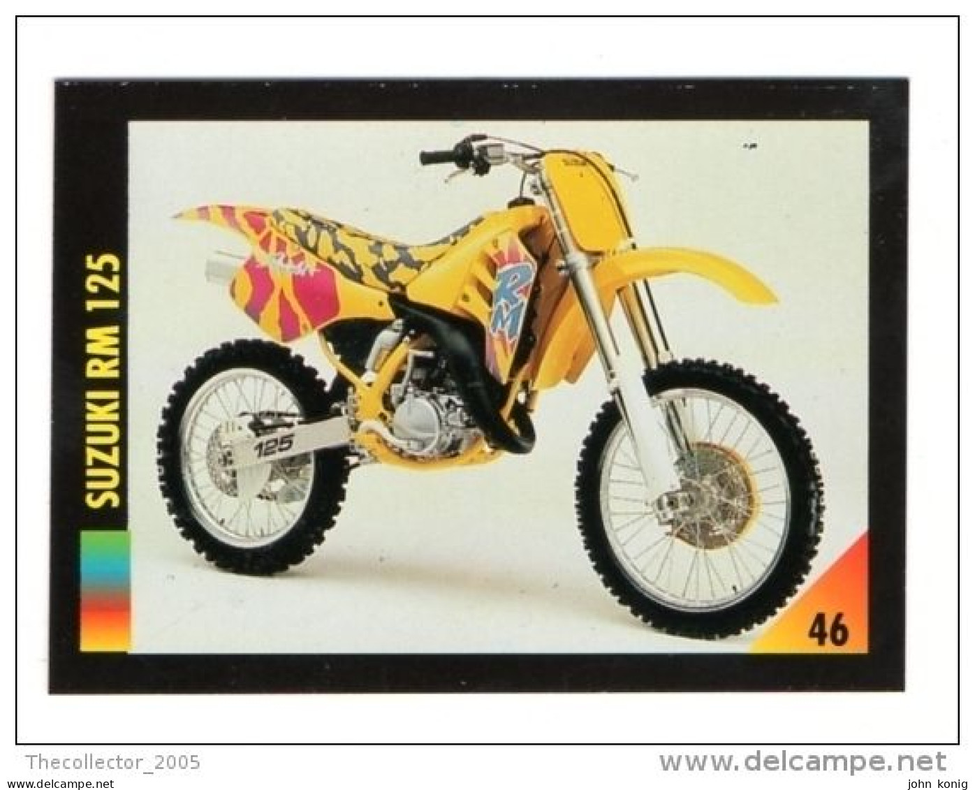 FIGURINA TRADING CARDS - LA MIA MOTO - MY MOTORBIKE - MASTERS EDIZIONI (1993) - SUZUKI RM 125 - Motoren