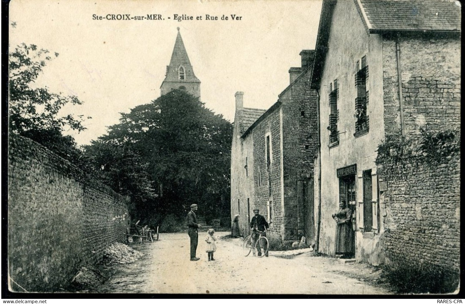 14 SAINTE CROIX SUR MER - Eglise Et Rue De Ver - Other & Unclassified