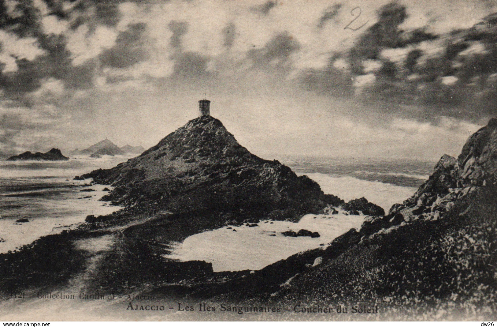 Ajaccio - Les Iles Sanguinaires Au Coucher Du Soleil - Collection Cardinali - Carte De 1910 - Ajaccio