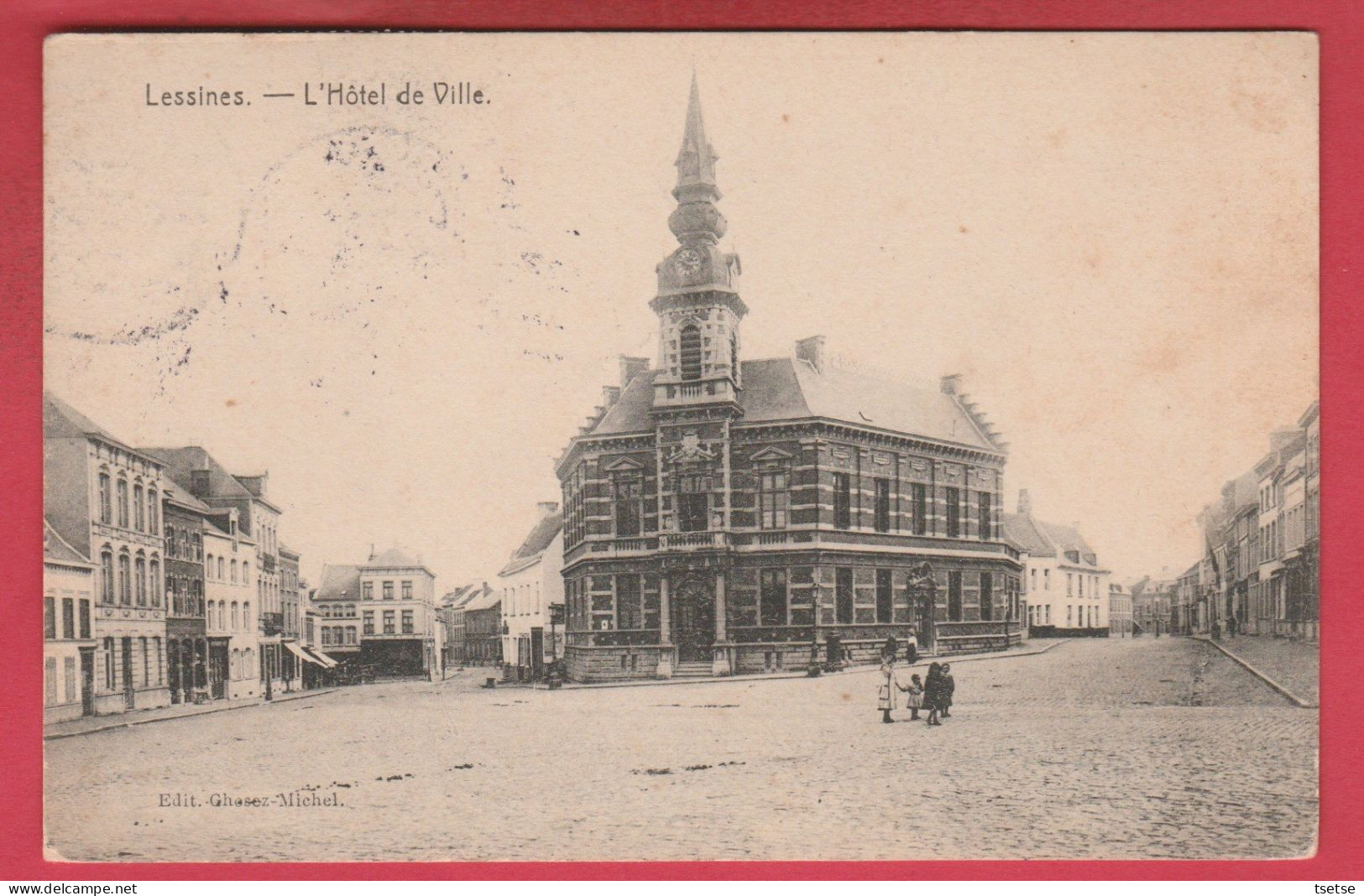 Lessines - L'Hôtel De Ville - Feldpost 1917 ( Voir Verso ) - Lessen