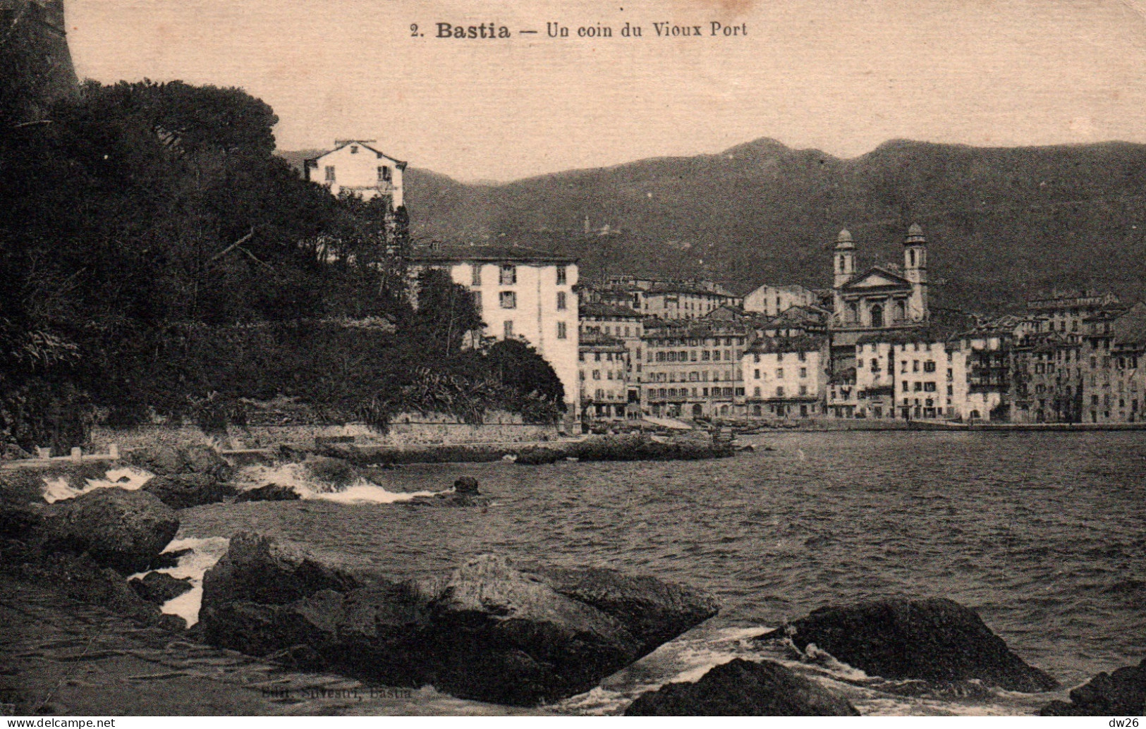 Bastia Haute-Corse) Un Coin Du Vieux Port - Edition Silvestri, Photo Thiriat - Carte N° 2 De 1925 - Bastia