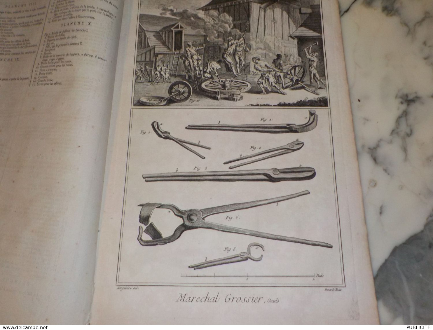 10 PLANCHES MARECHAL GROSSIER 1769 - Other Plans