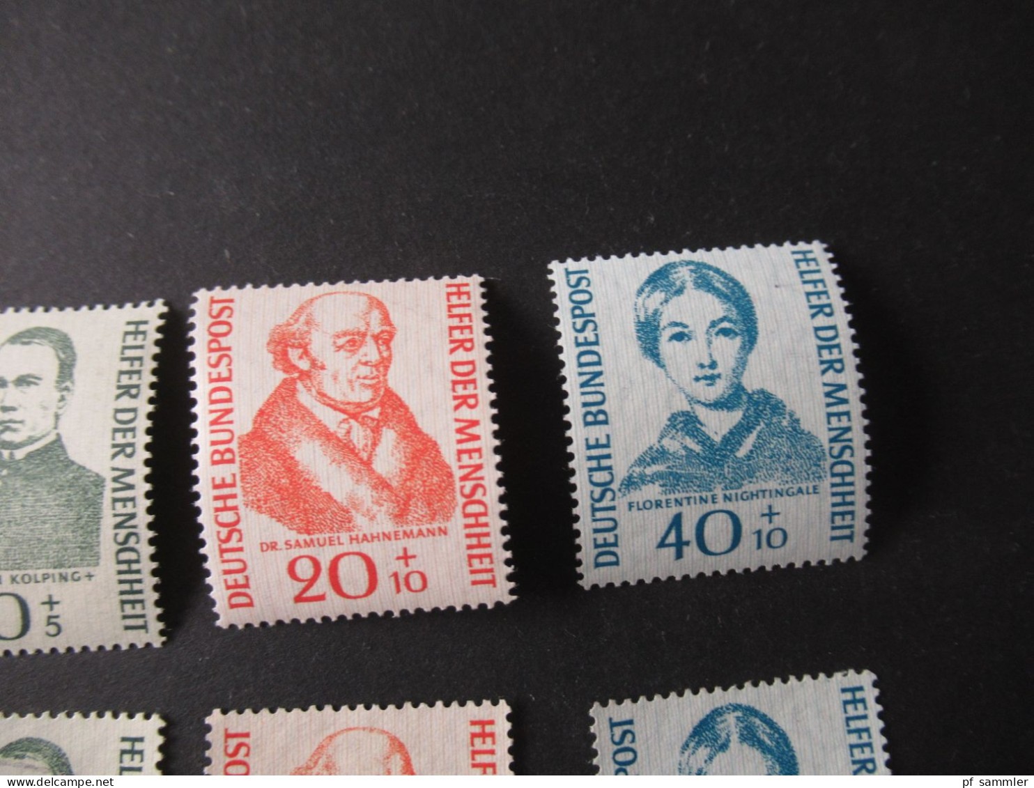 BRD 1955 Wohlfahrt Helfer Der Menschheit Mi.Nr.222 - 225 Satz ** Und Gestempelt KW 85€ - Unused Stamps