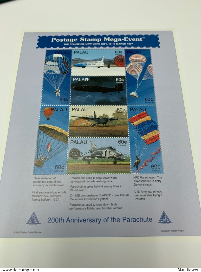 Plane Parachute 200th Palau Plane 1997 - Paracadutismo