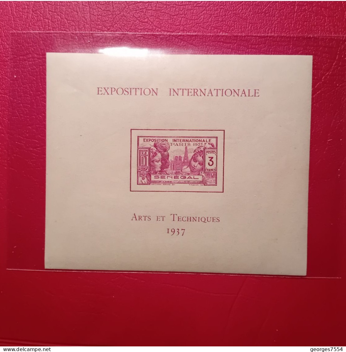 BLOC - SENEGAL - EXPOSITION INTERNATIONALE - PARIS 1937 - ARTS ET TECHNIQUES  NEUF** - 1937 Exposition Internationale De Paris