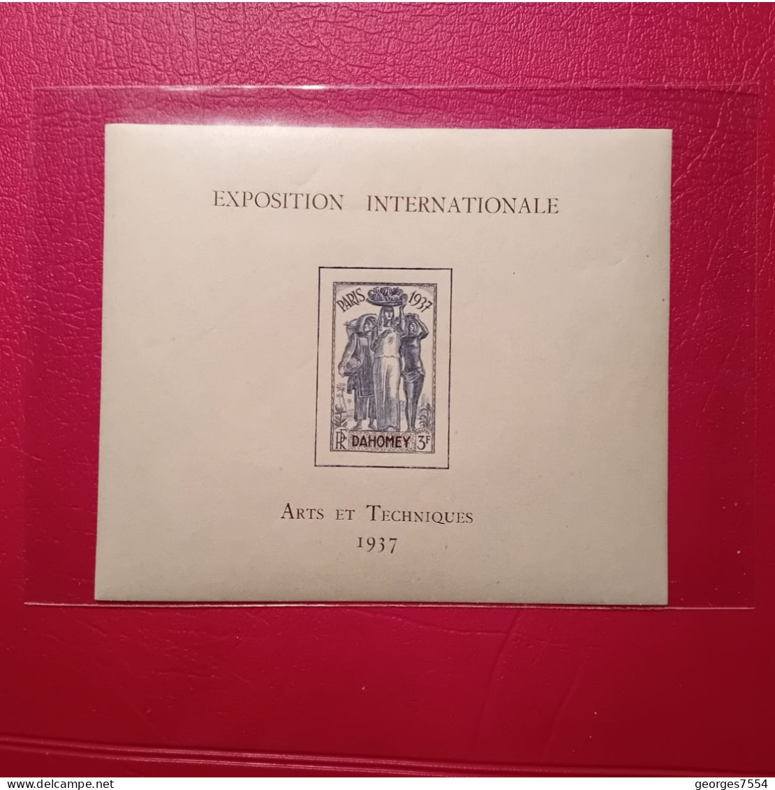 BLOC - DAHOMEY- EXPOSITION INTERNATIONALE - PARIS 1937 - ARTS ET TECHNIQUES  NEUF** - 1937 Exposition Internationale De Paris