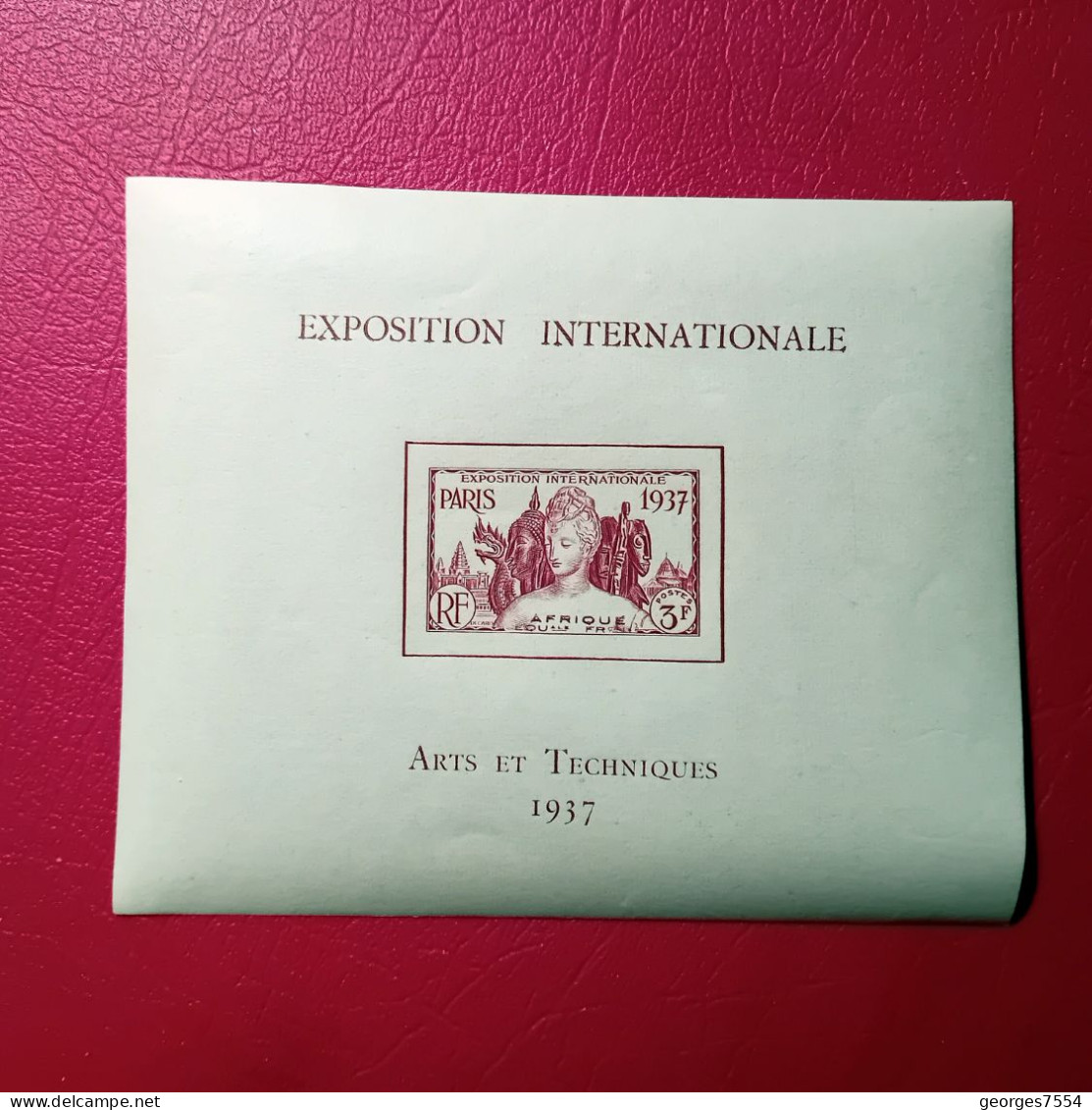 BLOC - AFRIQUE EQU. Fr. - EXPOSITION INTERNATIONALE - PARIS 1937 - ARTS ET TECHNIQUES  NEUF** - 1937 Exposition Internationale De Paris