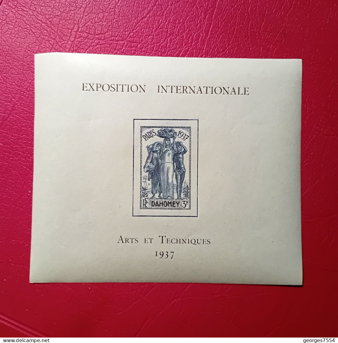 BLOC -  DAHOMEY - EXPOSITION INTERNATIONALE - PARIS 1937 - ARTS ET TECHNIQUES  NEUF** - 1937 Exposition Internationale De Paris