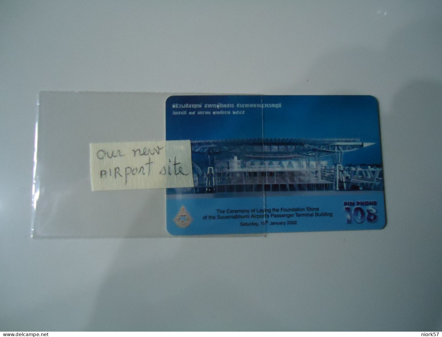 THAILAND USED  CARDS PIN 108  WORLD AIRPORT - Thaïland