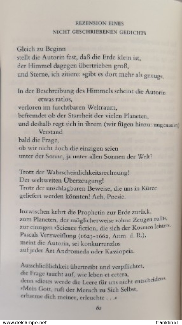 Wislawa Szymborska Hundert Freuden. Gedichte - Lyrik & Essays