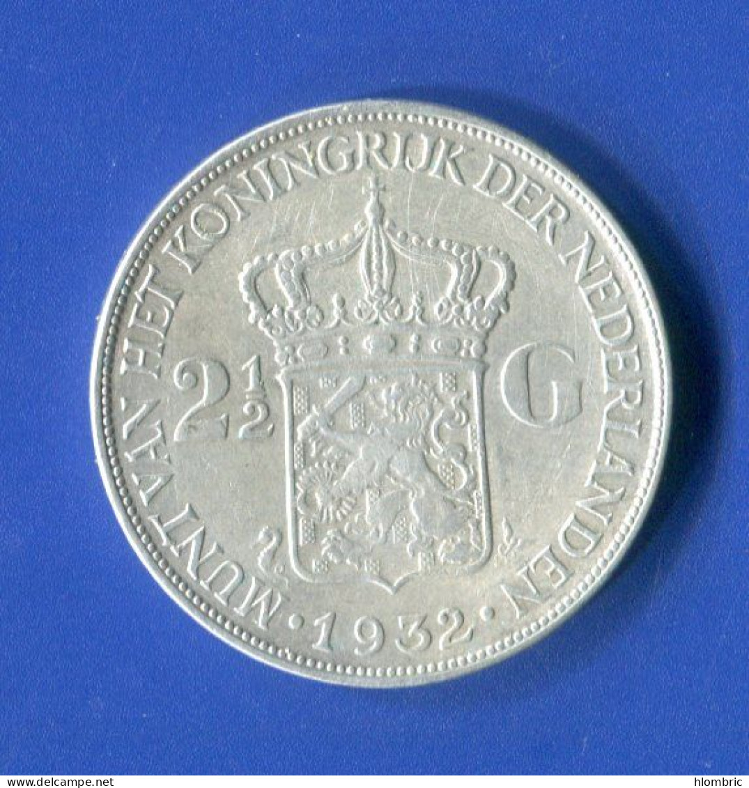 Pays -bas  2 / 1/2  Gulden  1932 - 2 1/2 Gulden