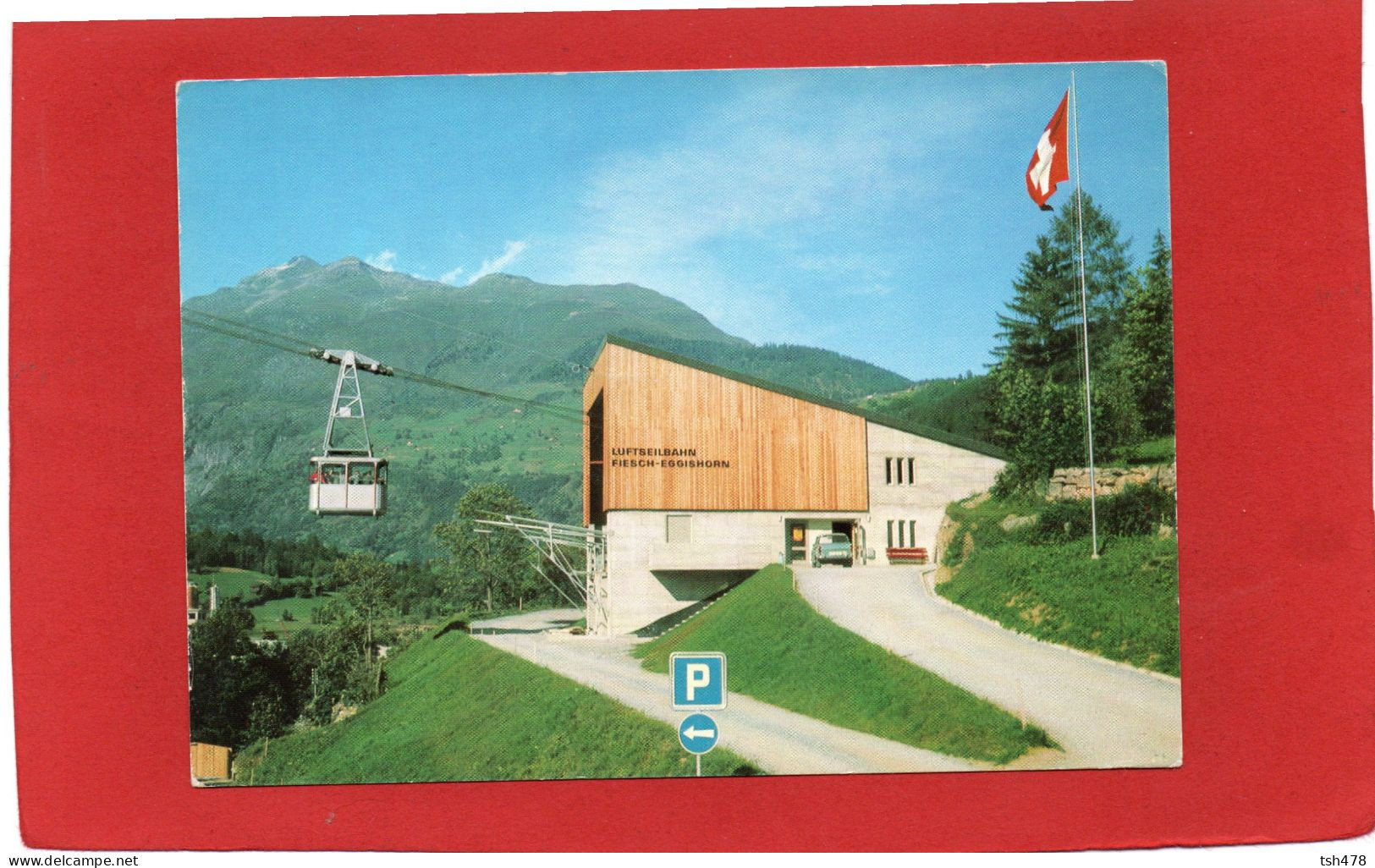 SUISSE-----FIESCH   WALLIS---1050M Uber Meer--Luftseibahn Eggushorn--voir 2 Scans - Fiesch