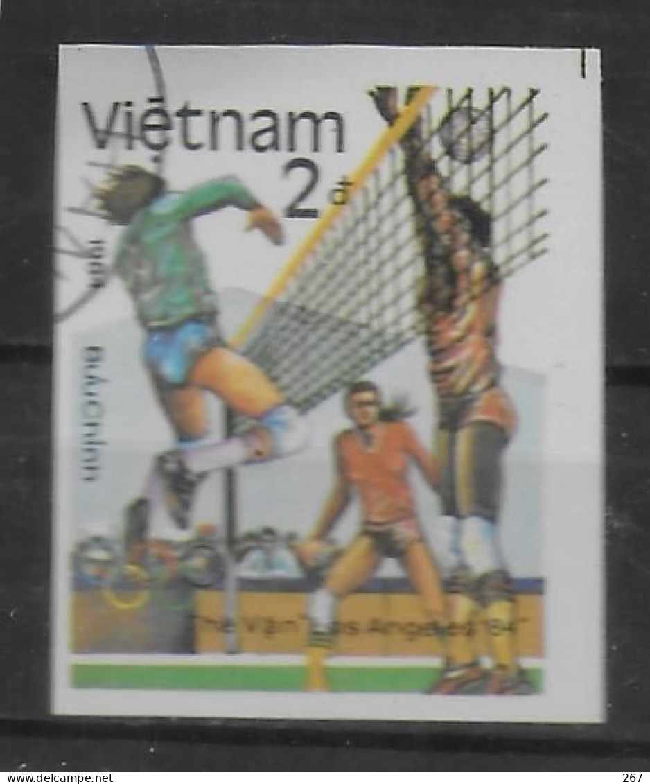 VIETNAM  N° 567D  Obllitere NON DENTELE  Volley Ball - Volleybal