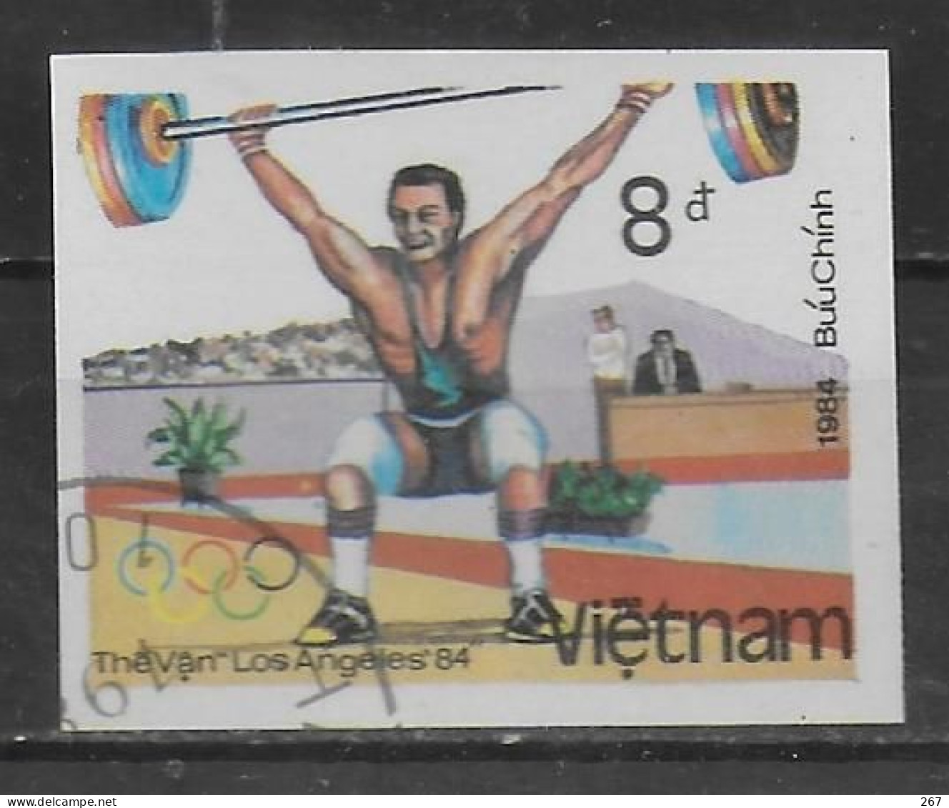 VIETNAM  N° 567G  Obllitere NON DENTELE  Halterophilie - Weightlifting