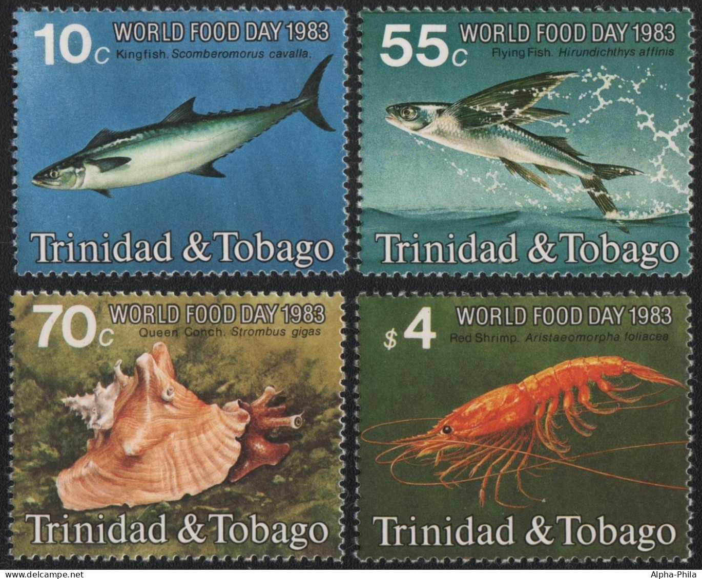 Trinidad & Tobago 1983 - Mi-Nr. 475-478 ** - MNH - Meerestiere / Marine Life - Trinité & Tobago (1962-...)