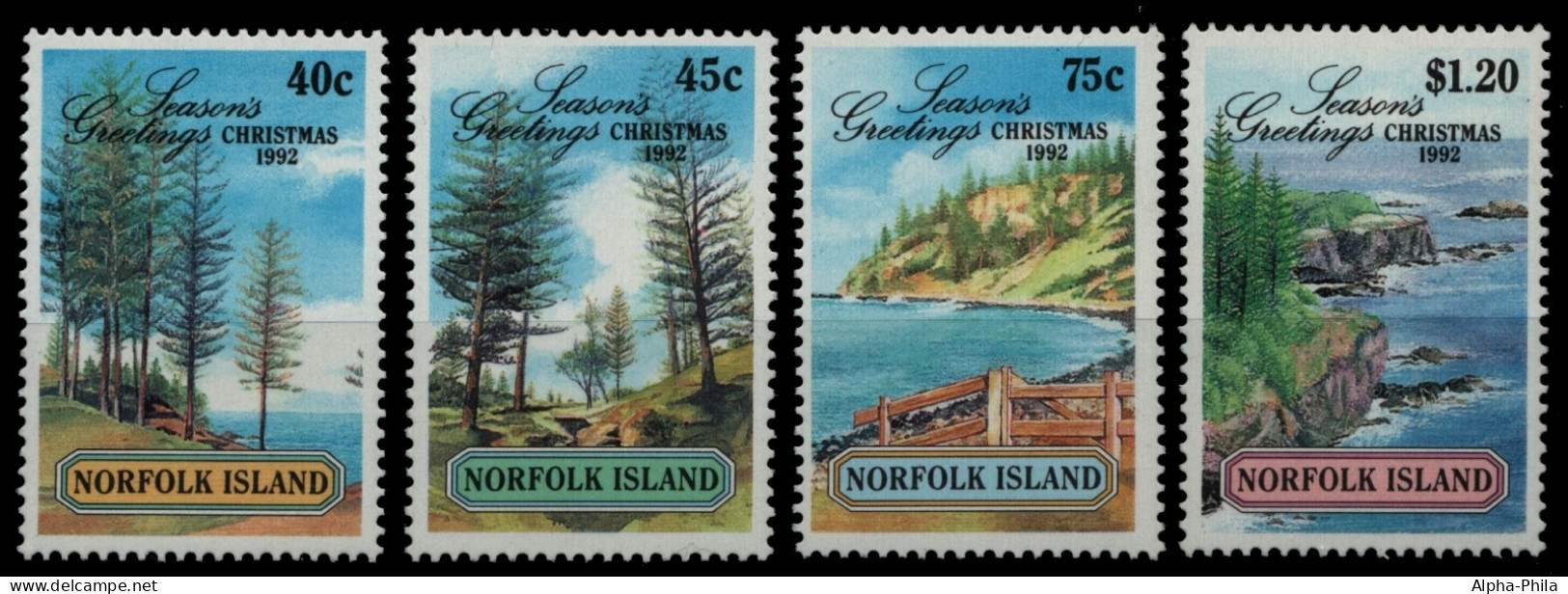 Norfolk-Insel 1992 - Mi-Nr. 531-534 ** - MNH - Weihnachten / X-mas - Norfolk Island