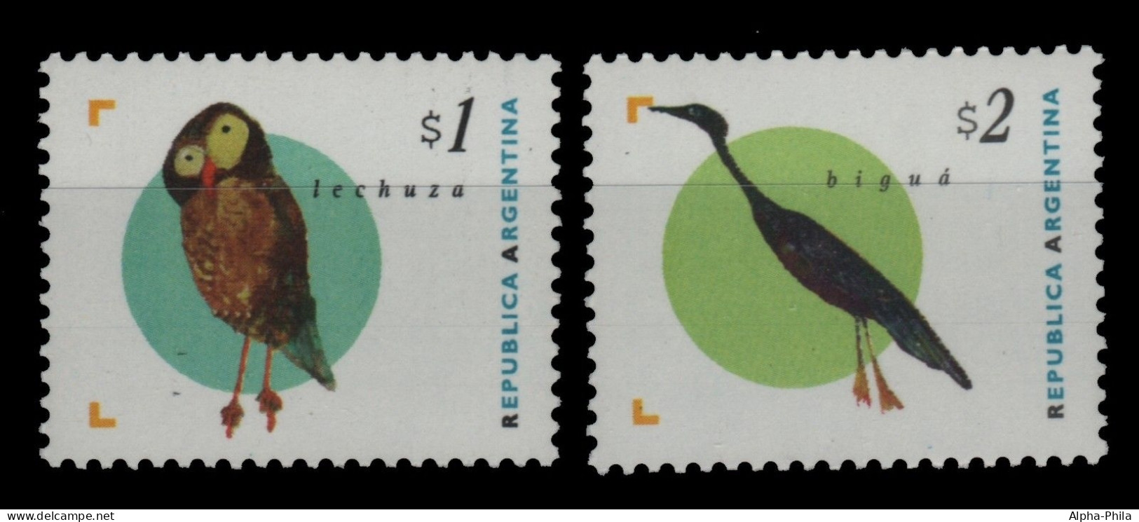 Argentinien 1995 - Mi-Nr. 2266-2267 ** - MNH - Vögel / Birds - Unused Stamps