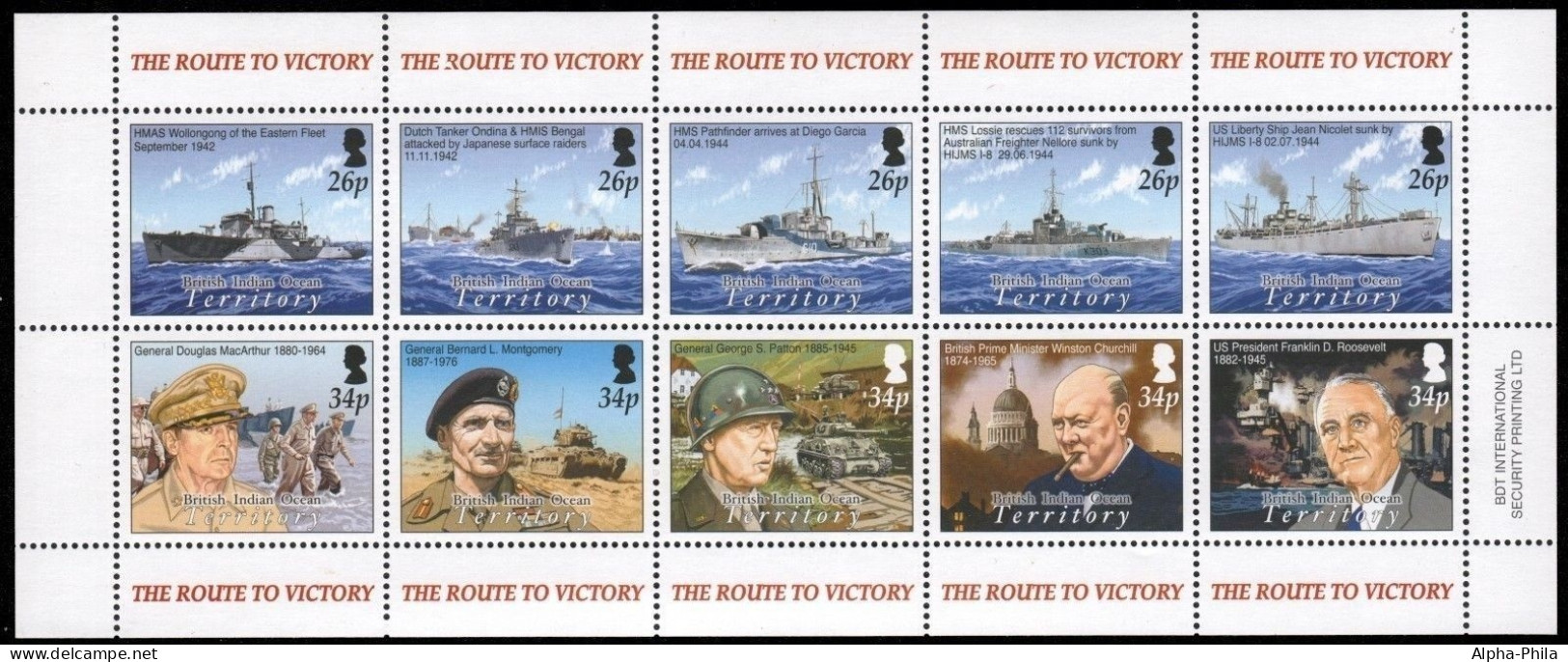 BIOT 2005 - Mi-Nr. 371-380 ** - MNH - Schiffe / Ships - Britisches Territorium Im Indischen Ozean