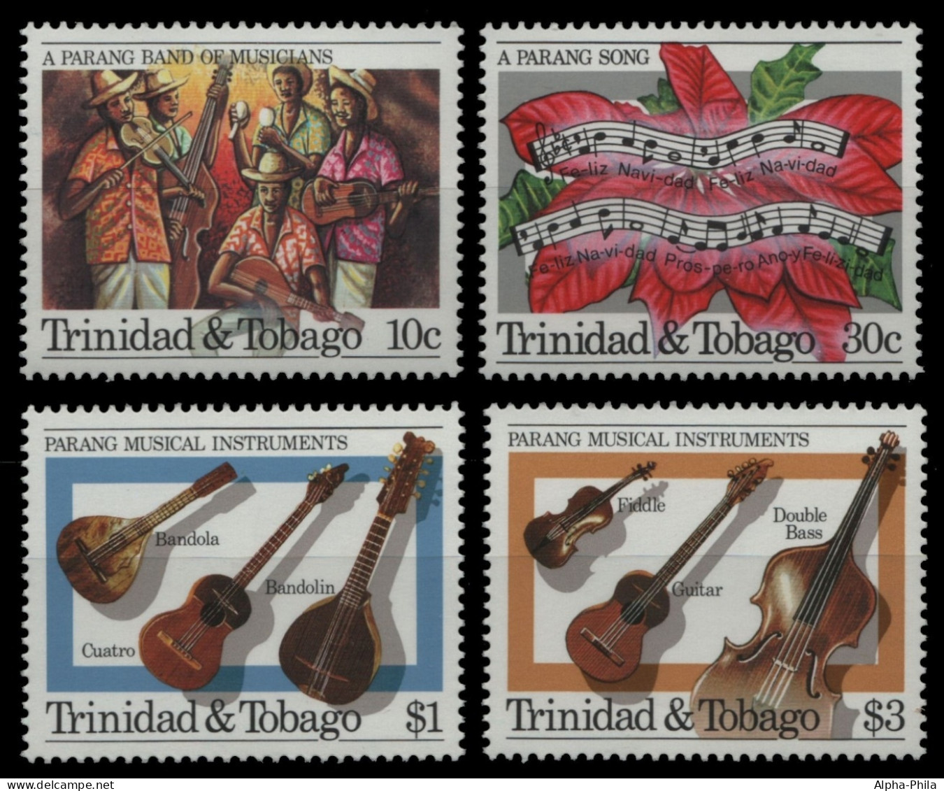 Trinidad & Tobago 1984 - Mi-Nr. 510-513 ** - MNH - Weihnachten / X-mas - Trinidad & Tobago (1962-...)