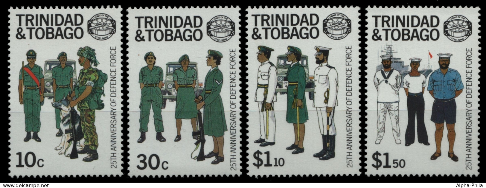 Trinidad & Tobago 1988 - Mi-Nr. 554-557 ** - MNH - Armee - Trinidad & Tobago (1962-...)