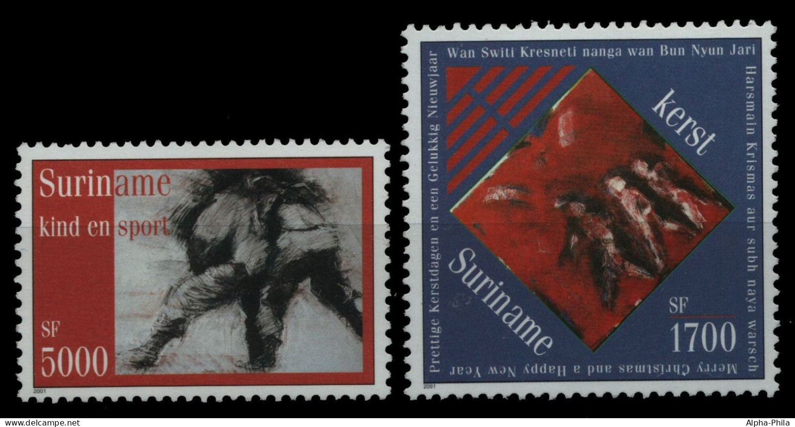 Surinam 2001 - Mi-Nr. 1798-1799 ** - MNH - Weihnachten / X-mas - Suriname