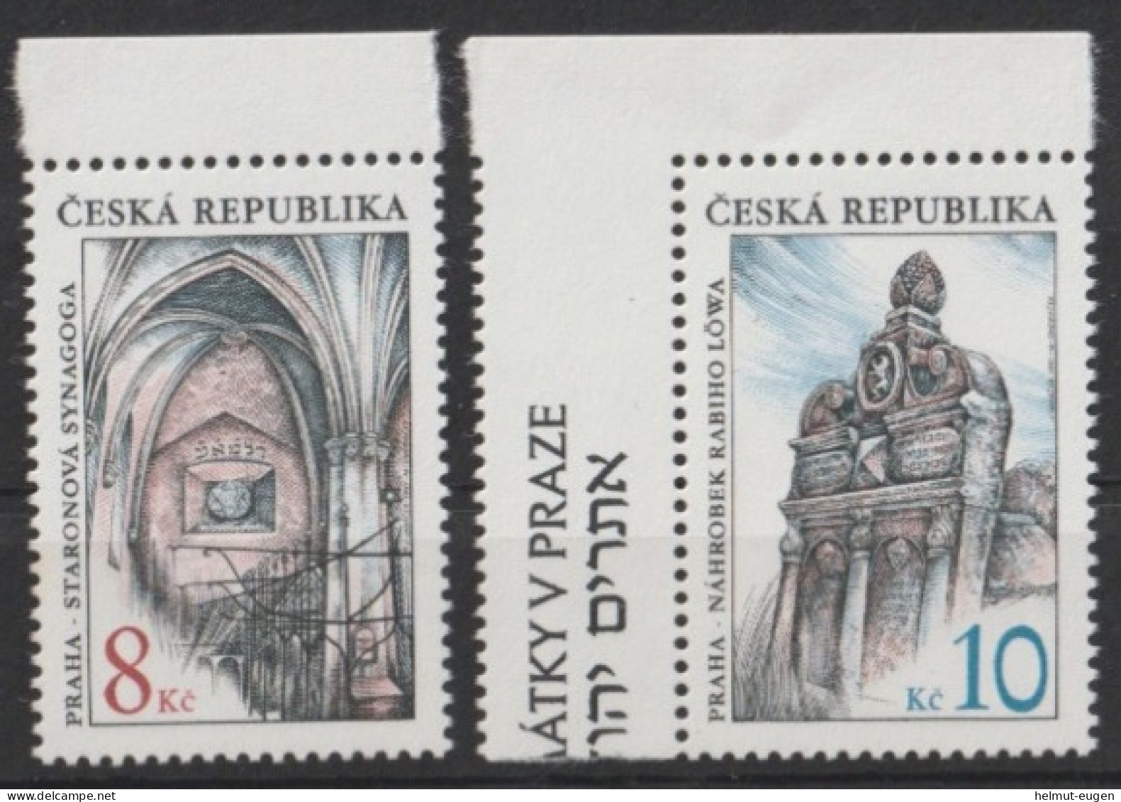 MiNr. 142 - 143 Tschechische Republik    1997, 30. April. Schönheiten Der Heimat: Jüdische Baudenkmäler In Prag. - Unused Stamps