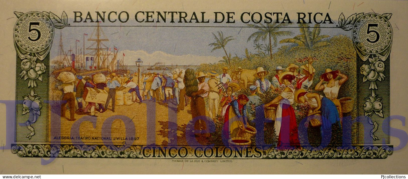 COSTA RICA 5 COLONES 1983 PICK 236d UNC - Costa Rica