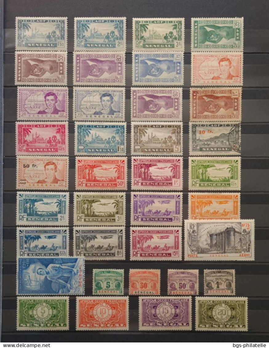Lot de timbres de colonies Françaises neufs **, neufs * et oblitérés.