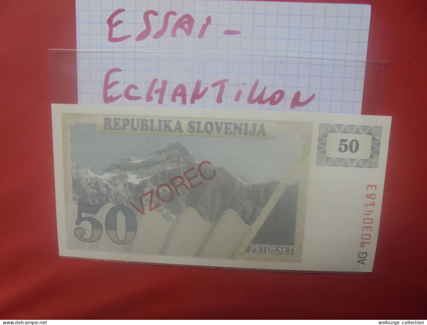 +++ESSAI-ECHANTILLON-VZOREC+++SLOVENIE 50 TOLARJEV 1990 Neuf+++ (B.31) - Slovénie