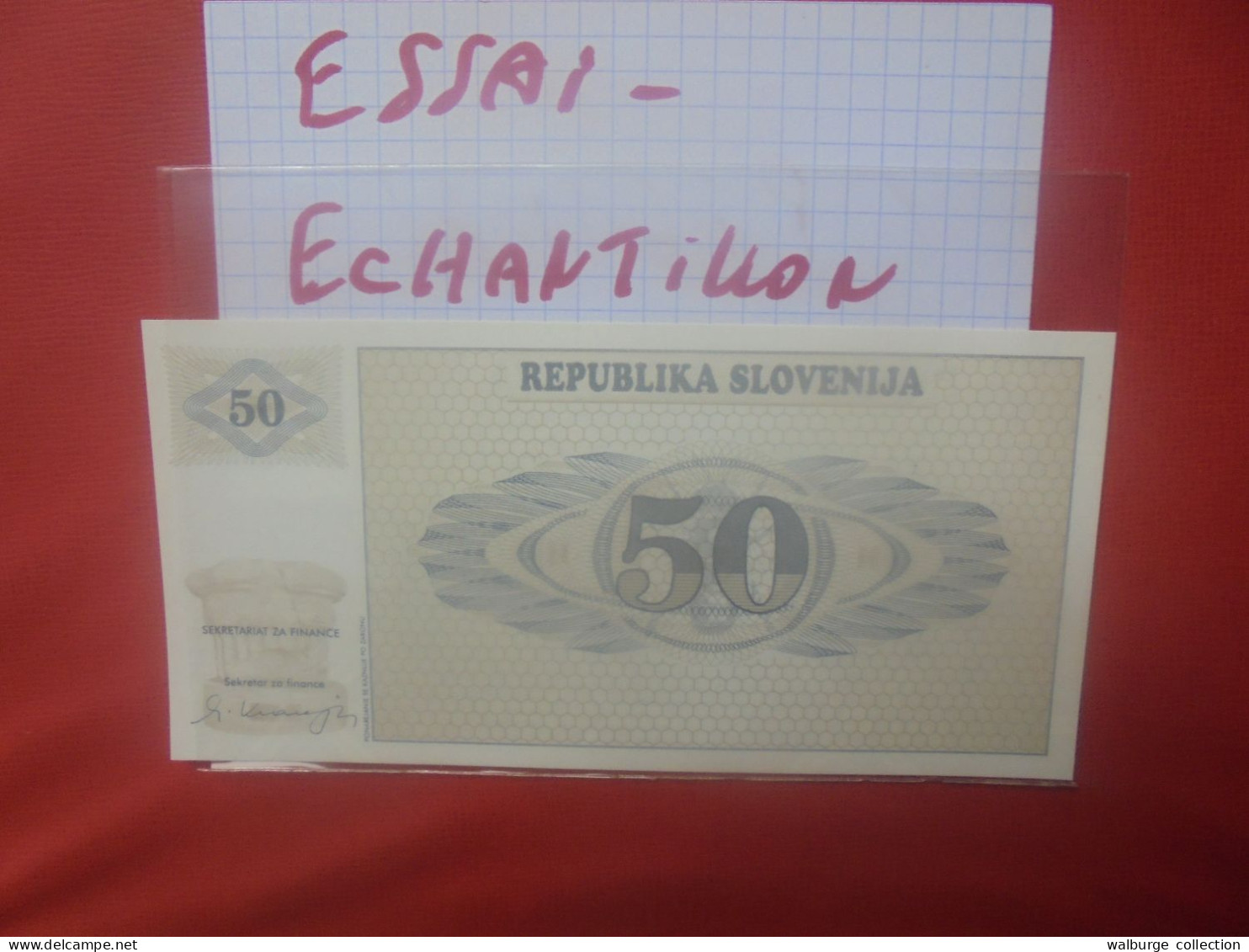 +++ESSAI-ECHANTILLON-VZOREC+++SLOVENIE 50 TOLARJEV 1990 Neuf+++ (B.31) - Slovenië