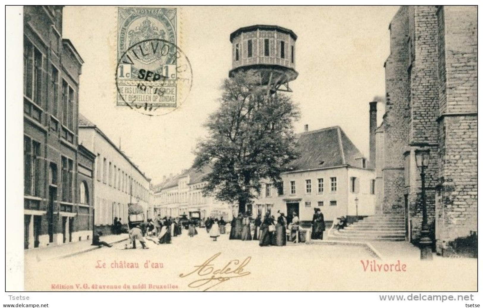 Vilvoorde / Vilvorde - Le Château D'eau - Geanimeerd - 1907  ( Verso Zien ) - Vilvoorde