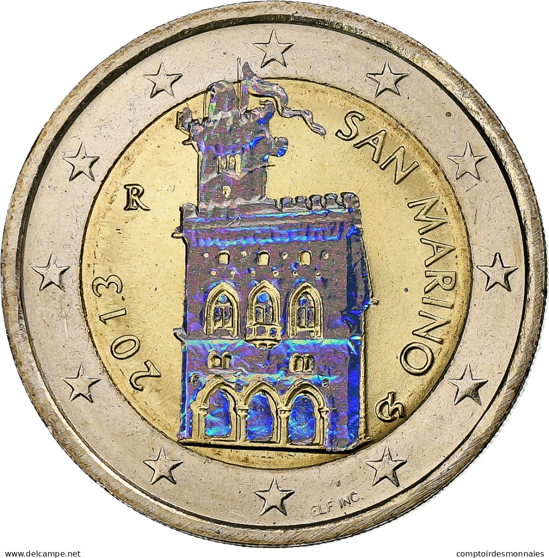 Saint Marin , 2 Euro, 2013, Rome, Hologramme, SPL+, Bimétallique, KM:486 - San Marino