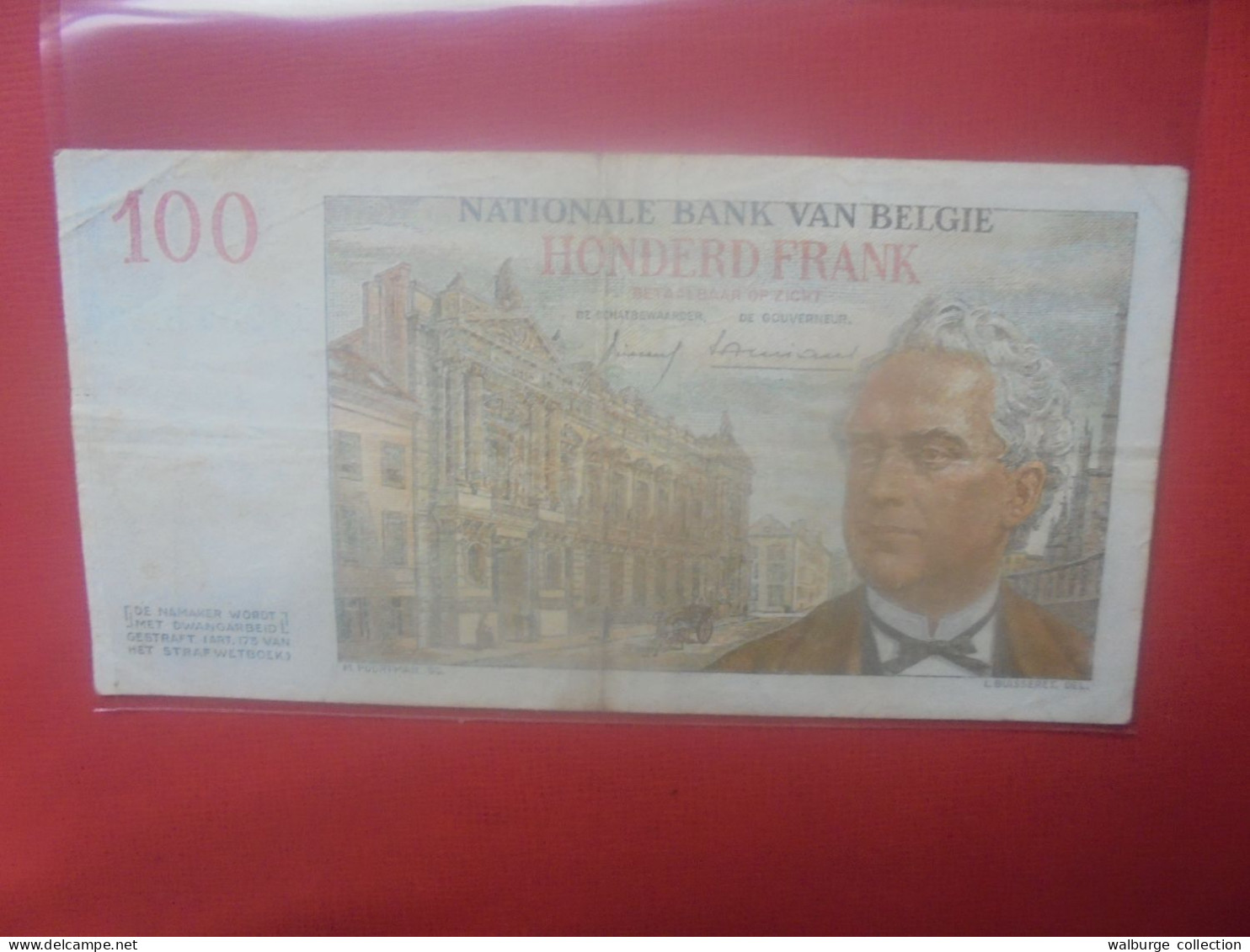 BELGIQUE 100 Francs 7-4-1959 (DATE PAS REPRISE AU CATALOGUE MORIN !) Circuler (B.18) - 100 Francs