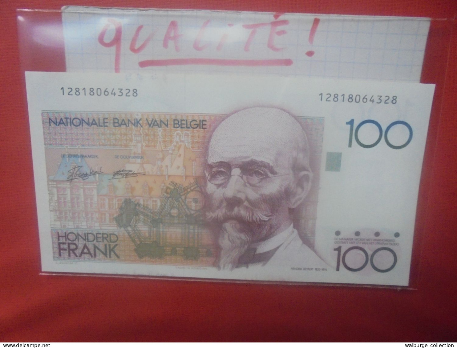 BELGIQUE 100 Francs 1982-1984 Peu Circuler Très Belle Qualité (B.18) - 100 Francs
