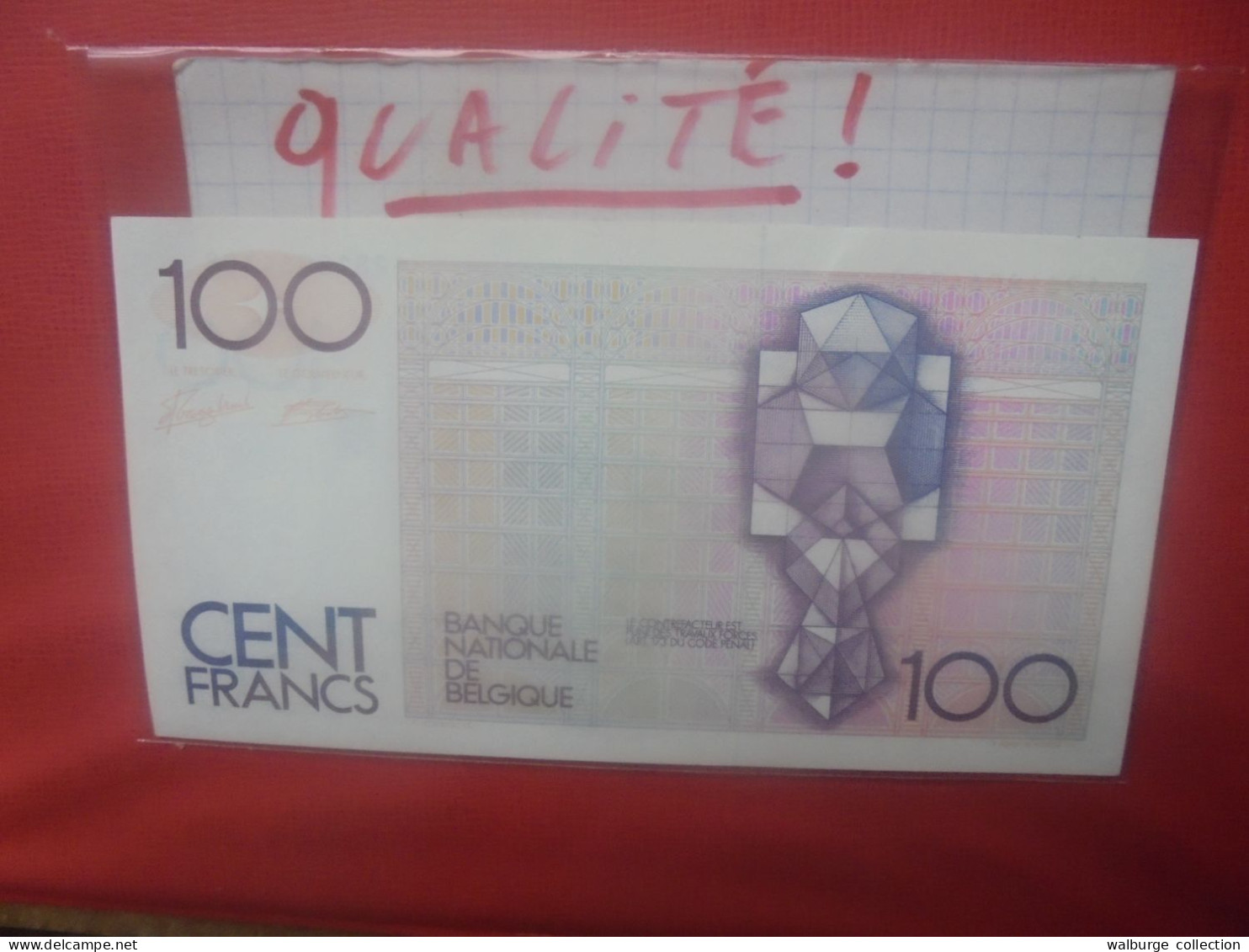 BELGIQUE 100 Francs 1982-1984 Peu Circuler Très Belle Qualité (B.18) - 100 Franchi