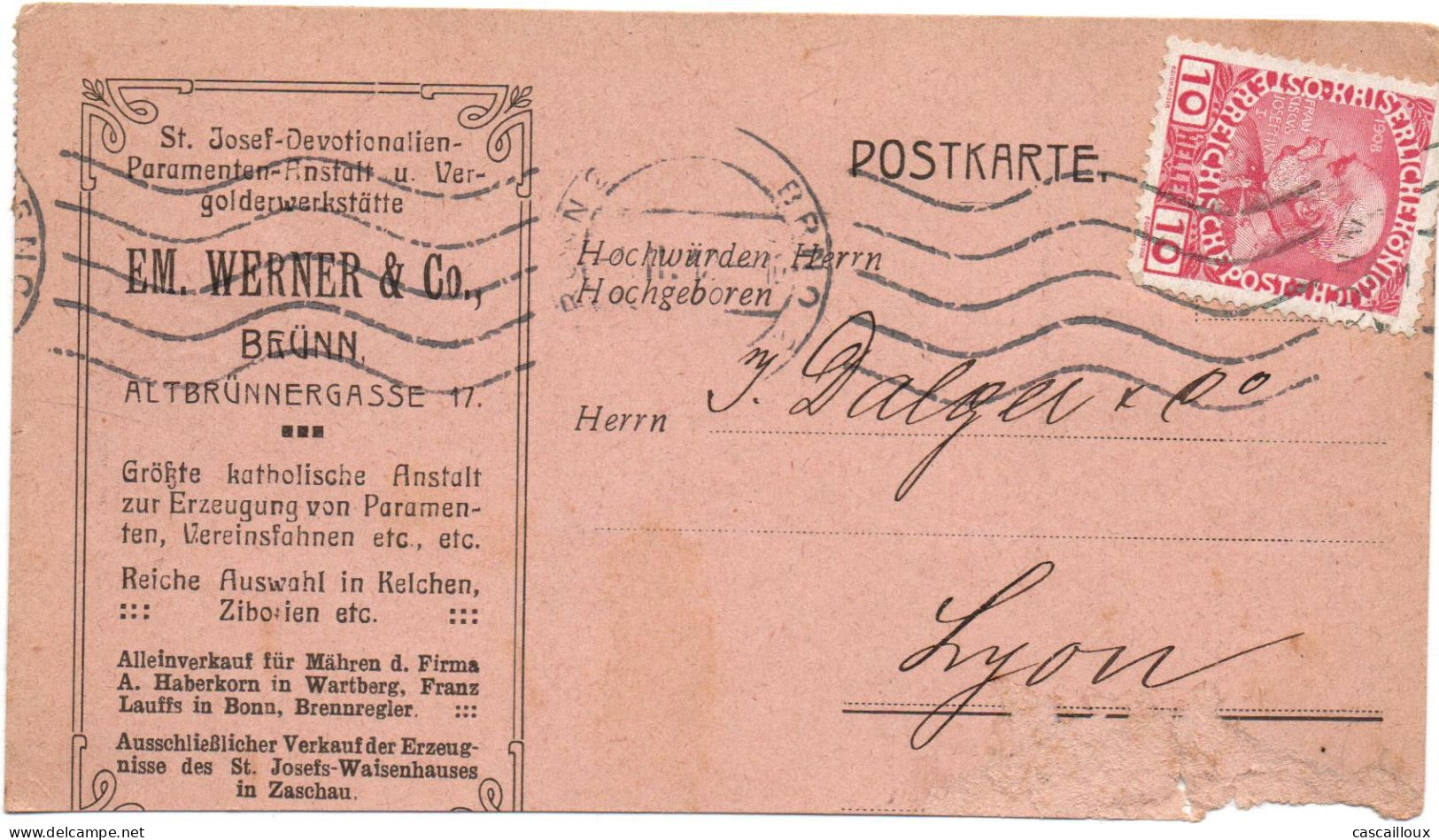 Carte Postal - Revenue Stamps