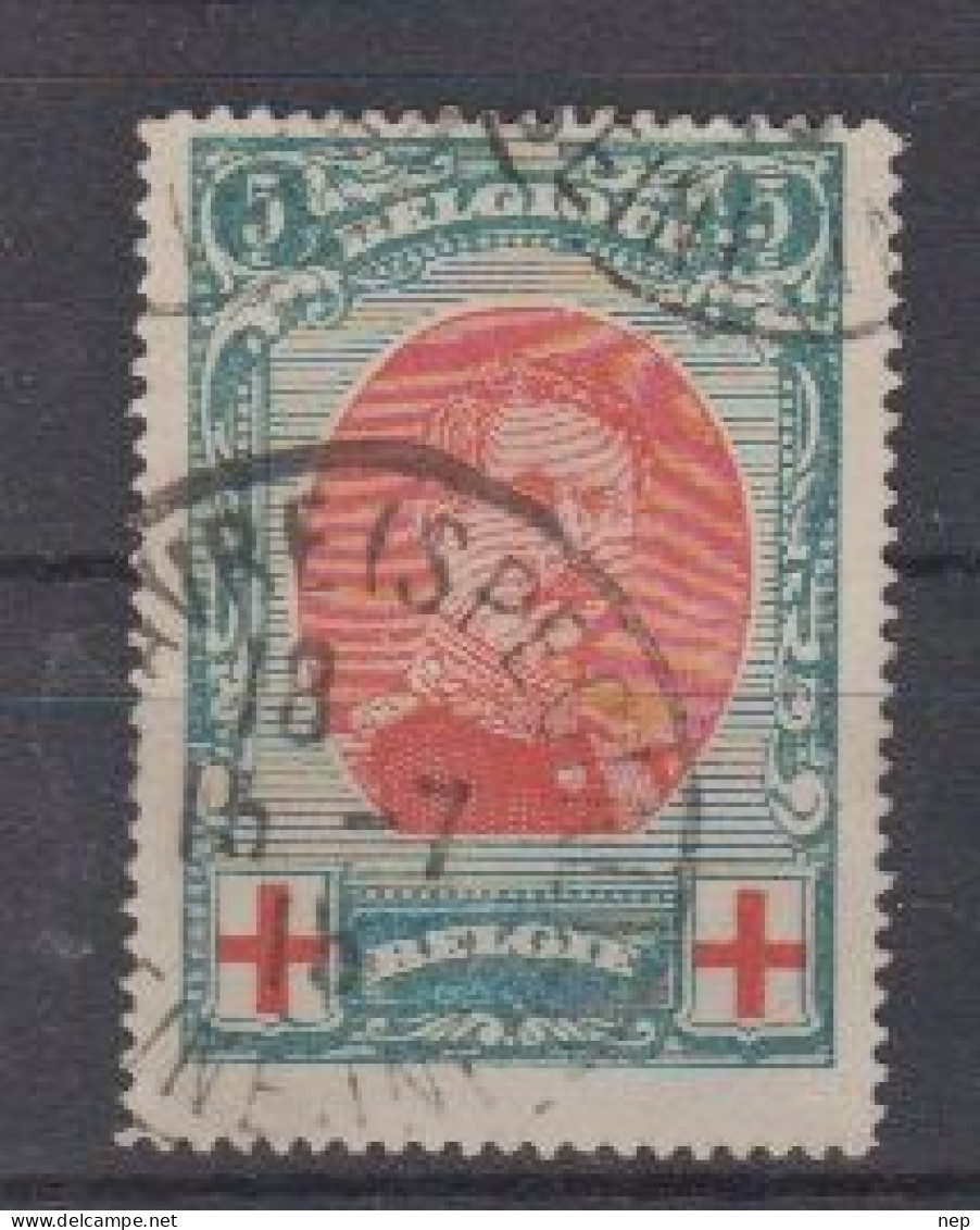 BELGIË - OBP - 1915 - Nr 132 (T/D :14) - Gest/Obl/Us - 1914-1915 Croix-Rouge